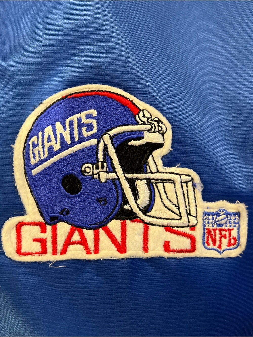 Vintage Retro Chalk Line NY (New York) Giants NFL Varsity Bomber Jacket - Picture 6 of 7